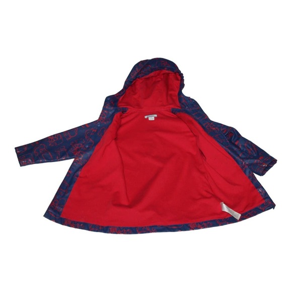 Kitestrings by‎ Hartstrings Rain Jacket Boys Size 4 T Blue Red Trucks - Picture 5 of 7